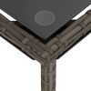 vidaXL Salon de jardin avec coussins 3 pcs gris r&eacute;sine tress&eacute;e