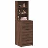 vidaXL Haut Armoire Ch&ecirc;ne marron 40 x 41 x 135 cm Bois d'ing&eacute;nierie