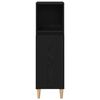 vidaXL Cabinet de Salle de Bain avec porte Ch&ecirc;ne noir 30 x 30 x 100 cm