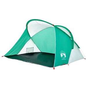 vidaXL Tente de plage 2 personnes vert d'eau escamotable imperm&eacute;able