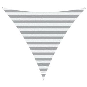 vidaXL Voile d'ombre Gris clair et blanc 2 x 2 x 2 m