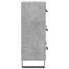 vidaXL Buffet gris b&eacute;ton 69,5x34x90 cm bois d'ing&eacute;nierie