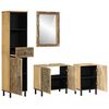 vidaXL Ensemble de meubles de salle de bain 4 pcs bois manguier massif