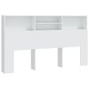 vidaXL Armoire de t&ecirc;te de lit Blanc 180x19x103,5 cm