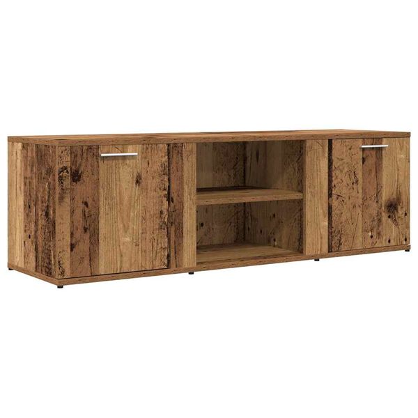 vidaXL Meuble TV vieux bois 120x34x37 cm bois d'ing&eacute;nierie
