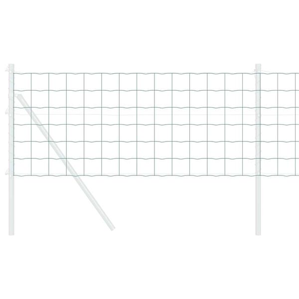 vidaXL Cl&ocirc;ture Euro Vert 0,4 x 50 m Fer rev&ecirc;tu de PVC