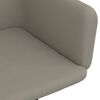 vidaXL Chaises &agrave; manger pivotantes lot de 4 Gris clair Velours