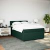 vidaXL Sommier &agrave; lattes de lit et matelas Vert fonc&eacute; 140x190cm Velours