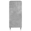 vidaXL Armoire à disques gris béton 84,5x38x89 cm bois d'ingénierie