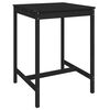 vidaXL Ensemble de bar de jardin 3 pcs noir bois de pin massif