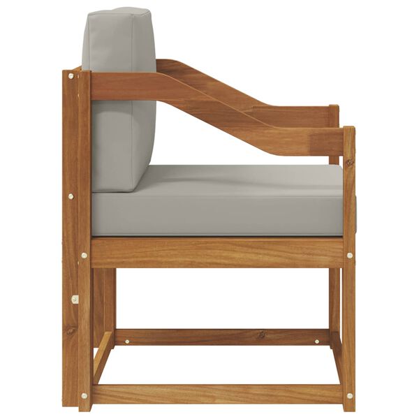 vidaXL Canap&eacute; d&rsquo;ext&eacute;rieur Bois d'acacia massif et polyester