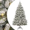 vidaXL Sapin de No&euml;l artificiel Vert et blanc 300 cm PVC et m&eacute;tal