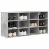 vidaXL Cabinet &agrave; chaussures avec &eacute;tag&egrave;re Gris b&eacute;ton 103 x 30 x 51 cm