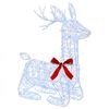vidaXL Renne de No&euml;l 3D LOVIISA 140 LED Bleu 55 x 22 x 63 cm