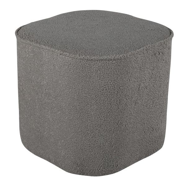 Venture Home Pouf Piff 44x44x41 cm Teddy Gris