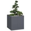 vidaXL Jardini&egrave;re anthracite 80x80x80 cm acier