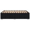 vidaXL Cadre de lit sans matelas noir 140x190 cm tissu