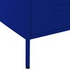 vidaXL Commode Bleu marine 80x35x101,5 cm Acier