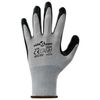 vidaXL Gants de Travail 24 pcs Gris et Noir 8 / m Polyester