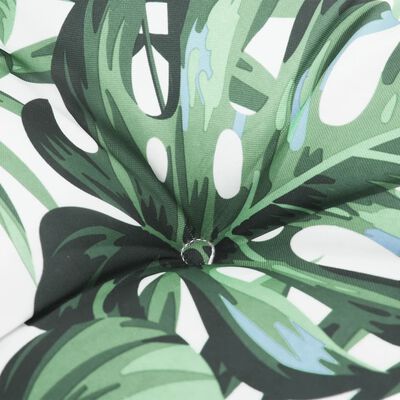 vidaXL Coussin de palette à motif de feuilles 120x40x12 cm Tissu