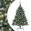 vidaXL Sapin de No&euml;l artificiel Vert 120 cm PVC, plastique et acier