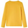 T-shirt enfants &agrave; manches longues ocre fonc&eacute; 104