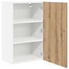 vidaXL Armoire suspendue Ch&ecirc;ne Artisan et Blanc 50 x 31 x 80 cm