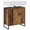 vidaXL Cabinet de salle de bain avec porte Bois Ancien 60 x 30 x 60 cm