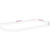 vidaXL Dessus de table 90x40x2,5 cm ovale bois massif d'acacia