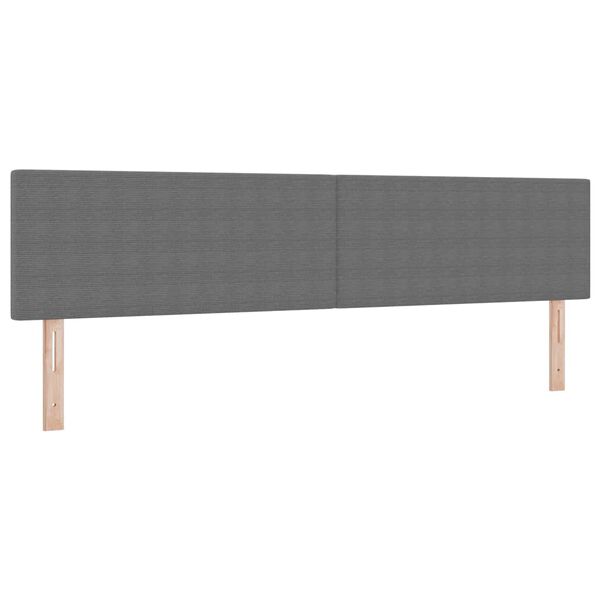 vidaXL T&ecirc;te de lit avec t&ecirc;te de lit Gris clair 200 cm Cuir synth&eacute;tique