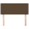 vidaXL T&ecirc;te de lit Marron Fonc&eacute; 80x5x78/88 cm Tissu