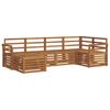 vidaXL Ensembles de canap&eacute;s 6 pcs Naturel Bois d'Acacia Massif
