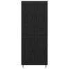 vidaXL Haut Armoire 2 pcs Ch&ecirc;ne noir Bois d'ing&eacute;nierie