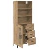 vidaXL Haut Armoire avec tiroir Ch&ecirc;ne artisanal 69,5 x 34 x 180 cm