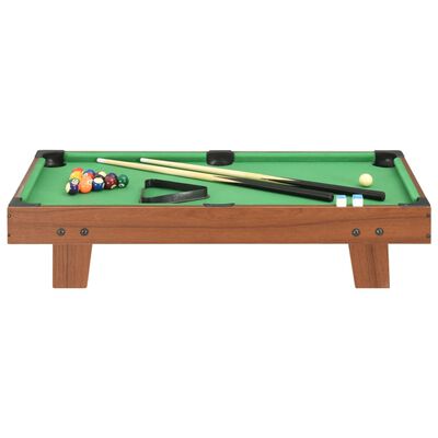 Mini Table De Billard Portable – 68,6x36,8 Cm, Avec Queues, Boules, Triangle, Craie, Pour Jeu En Famille Ou Fête