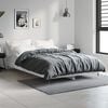 vidaXL Cadre de lit sans matelas gris béton 120x190 cm
