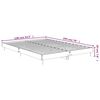 vidaXL Cadre de lit sans matelas sonoma gris 135x190 cm