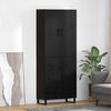 vidaXL Haut Armoire avec tiroir 2 pcs Ch&ecirc;ne noir 69,5 x 34 x 180 cm