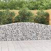vidaXL Paniers &agrave; gabions arqu&eacute;s 10 pcs 400x30x80/100 cm Fer galvanis&eacute;