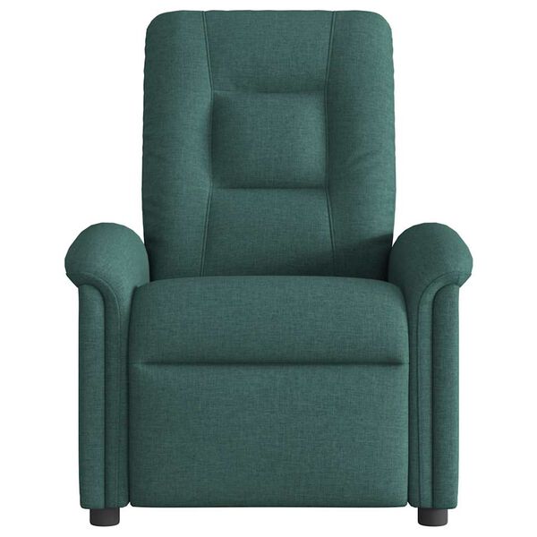 vidaXL Fauteuil inclinable Vert fonc&eacute; Tissu