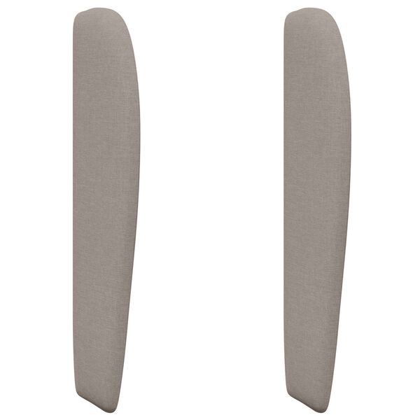 vidaXL Oreille de t&ecirc;te de lit Beige 80 x 23 x 6 cm tissu
