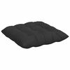 vidaXL Coussins de si&egrave;ge 4 pcs Noir 40 x 40 x 6 cm Microfibre