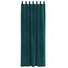 vidaXL Rideaux occultants 2 pcs Vert fonc&eacute; 140 x 245 cm Velours