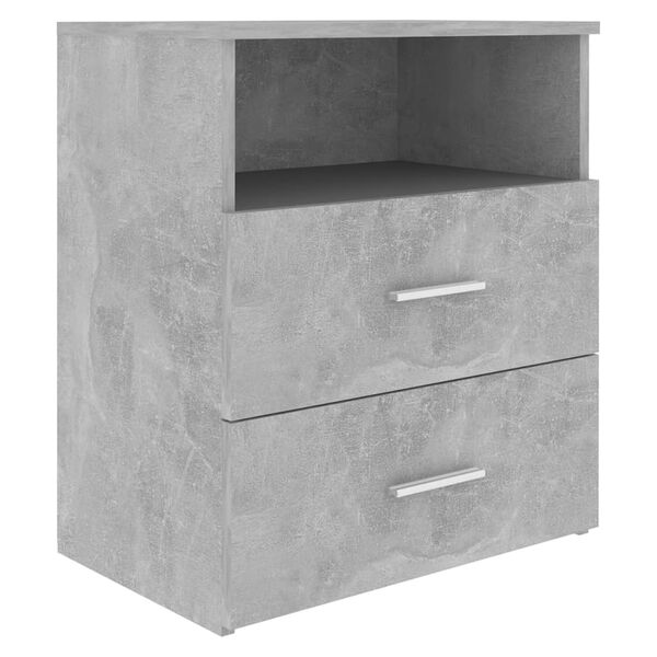 vidaXL Table de chevet Gris b&eacute;ton 50x32x60 cm