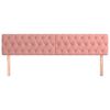 vidaXL T&ecirc;tes de lit Rose 180x7x78/88 cm Velours