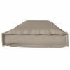 vidaXL Coussin Taupe 140 x 40 x 8 cm Tissu Oxford