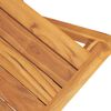 vidaXL Chaises de jardin pliantes lot de 2 47x61x90cm bois massif teck