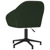 vidaXL Chaises pivotantes à manger lot de 6 vert foncé velours