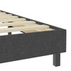 vidaXL Sommier &agrave; lattes de lit sans matelas gris tissu 100x200 cm