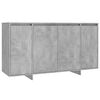 vidaXL Buffet gris béton 135x41x75 cm bois d'ingénierie